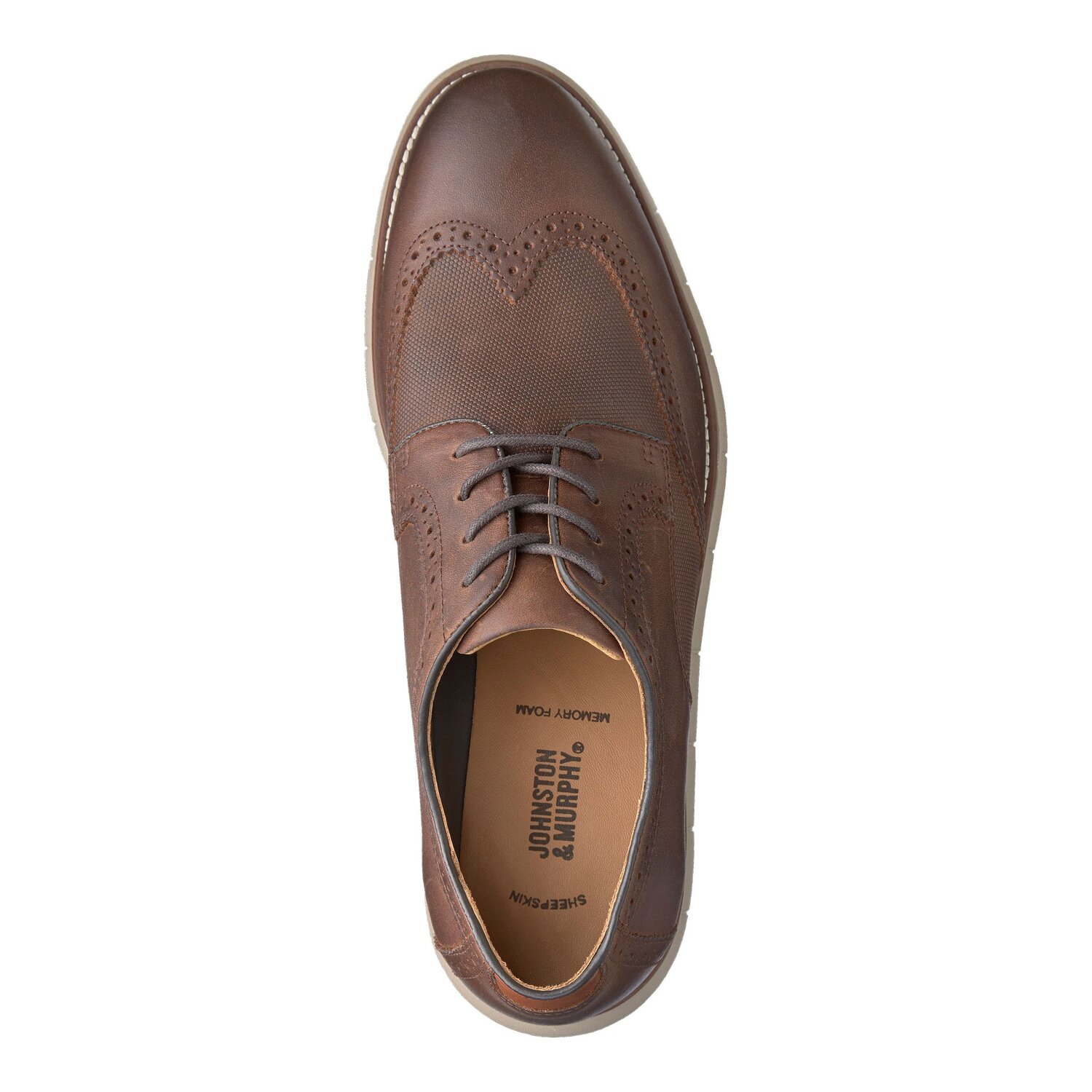 J M Holden Wingtip Brown Oiled Full Grain Leather Isaac Baker Menswear